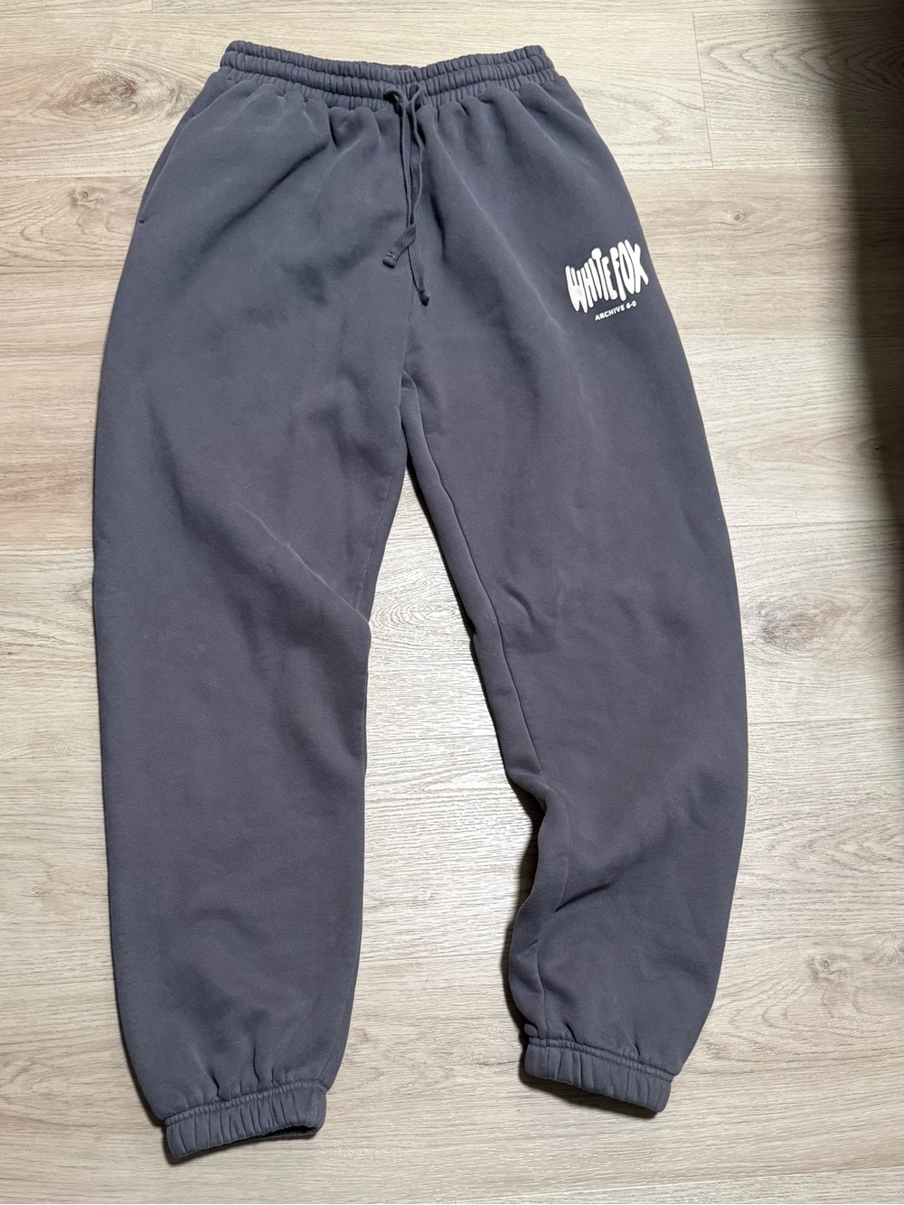 White Fox Boutique Charcoal Logo Sweat Joggers